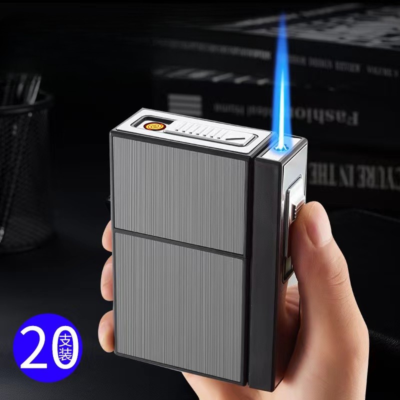 Lighter Windproof - Novo Estojo de Metal para 20
