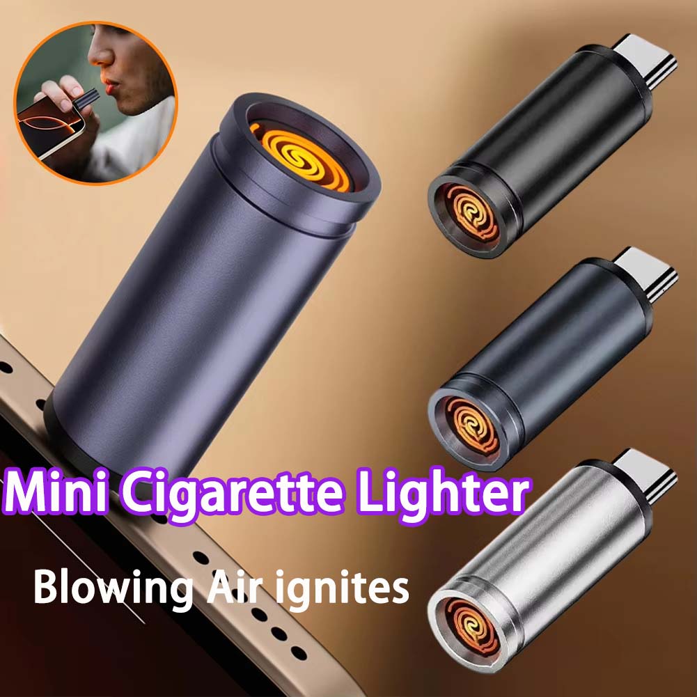 Isqueiro Portátil Mini Tipo-C  - Lighter Windproof avaliação e preço