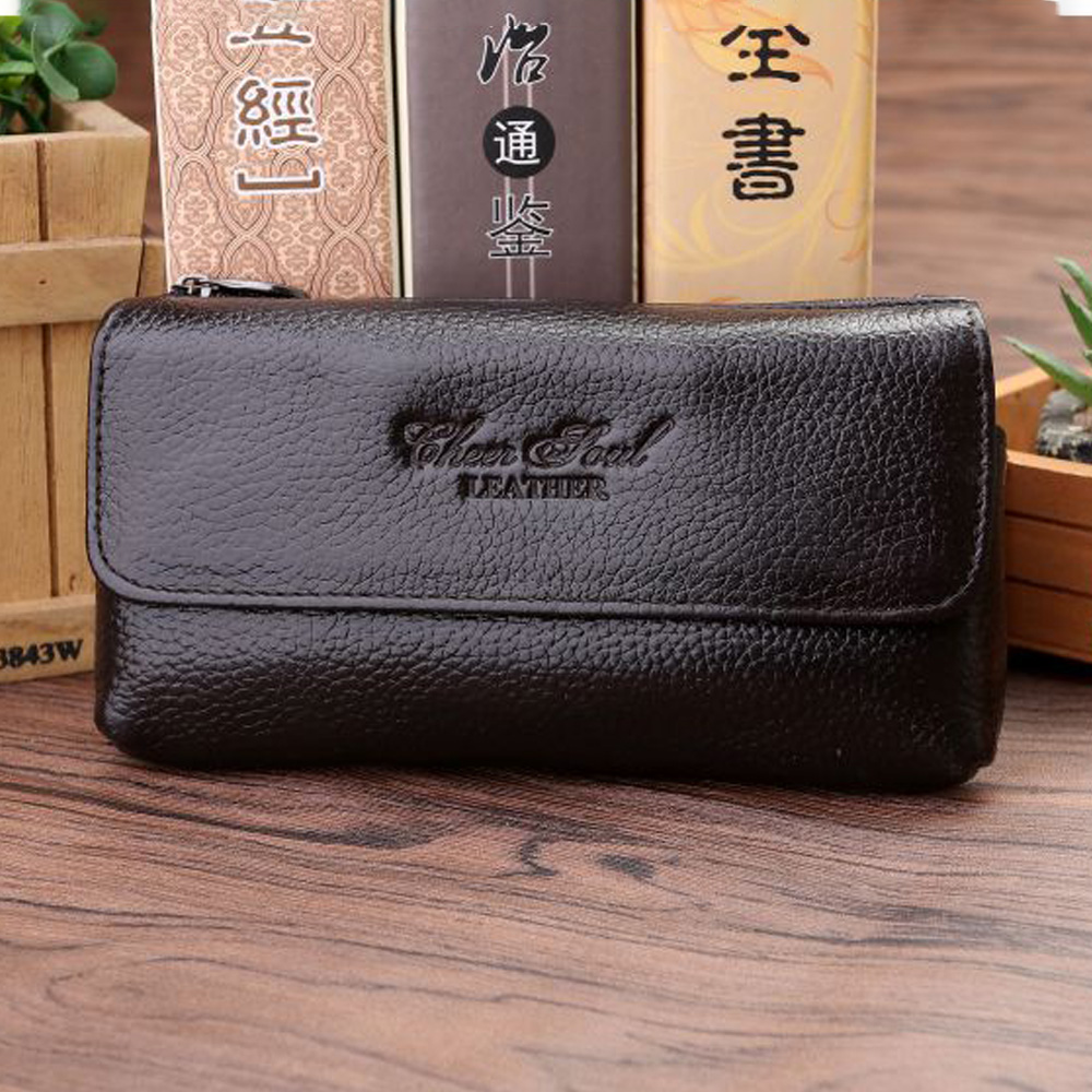 Couro genuíno Fanny Pack para  - Men Accessories Pack avaliação e preço