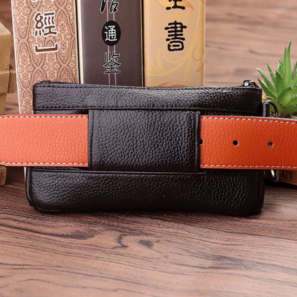 Couro genuíno Fanny Pack para  - Men Accessories Pack avaliação e preço